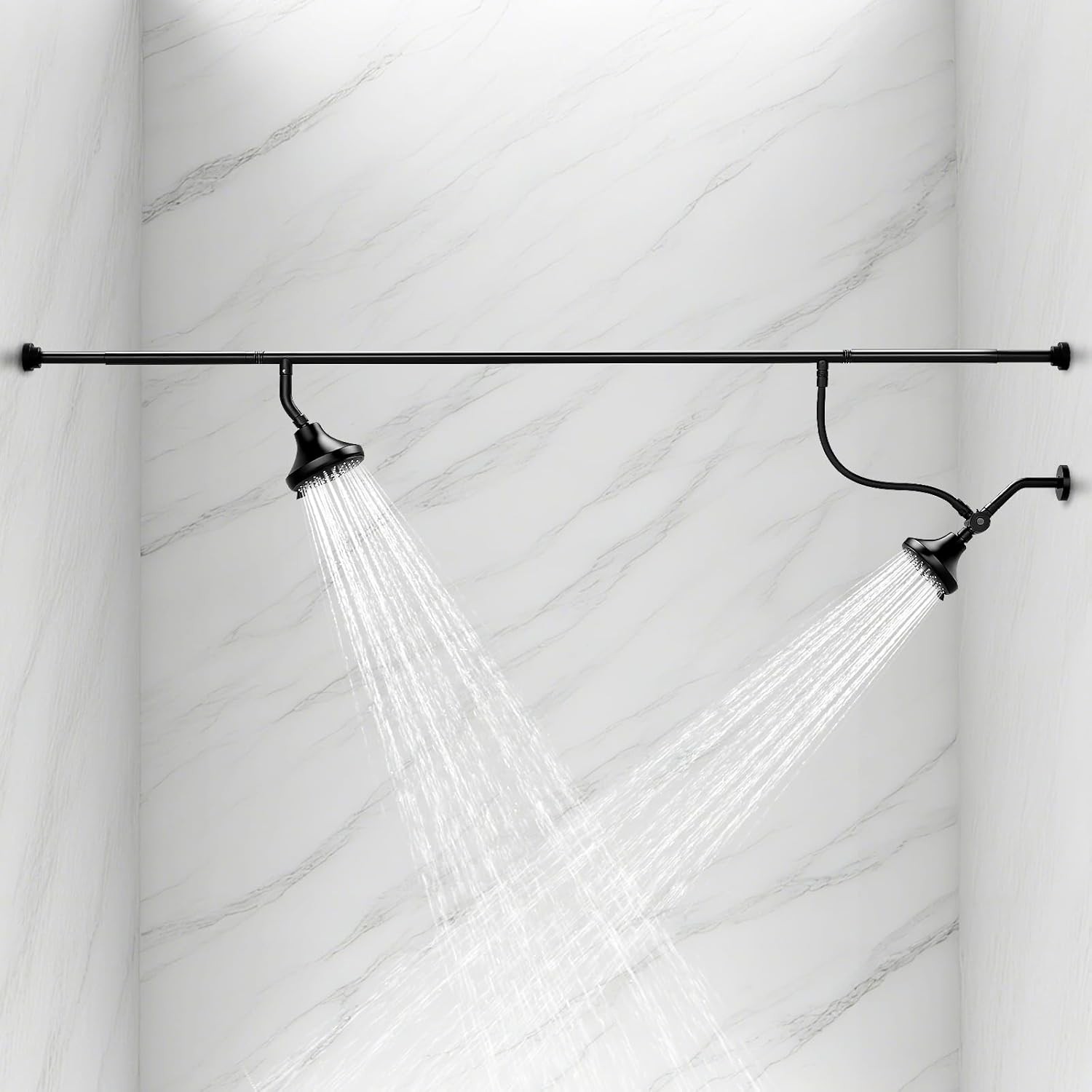 For Couples - High Pressure Adjustable Two Showerhead System