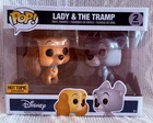 Funko Pop!  Disney LADY and THE TRAMP 2 Pack Set 2016 Hot Topic Exclusive
