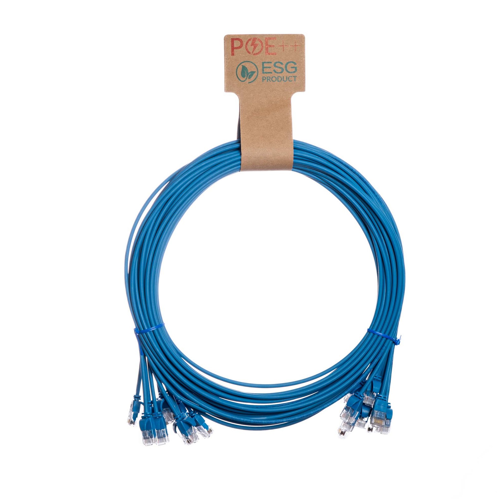 Cablenet 1.5m Cat6 RJ45 Blue U/UTP LSOH 30AWG Slim Snagless Booted Patch Lead PK