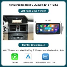10.25&ldquo; Wireless Autoradio Touch Linux Screen f&uuml;r Benz GLK X204 2008-2012 NTG4.0