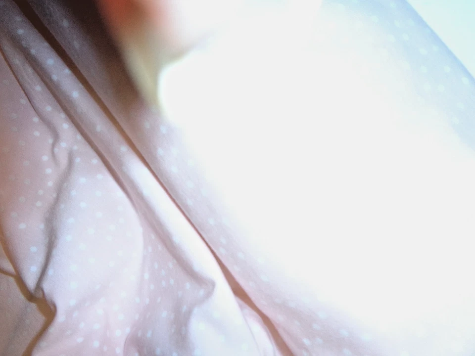 Stoffe BIO- Jersey Baumwolle kinder - Zartes Rosa mit Kleine Punkte - Bild 2 von 2