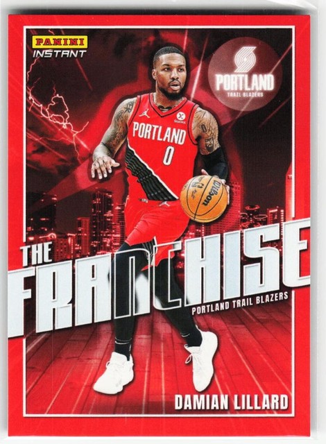2021-22 Panini Instant The Franchise Damian Lillard #SF-25 1/596 Portland Trail