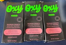 Oxy Rapid Acne Spot Treatment For Face  Body, Maximum Strength 10 , lot of 3