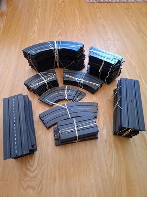 Aurora Model Motoring 110 Pieces - HO Slot Car Track Lot - Vintage