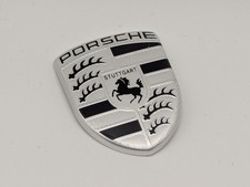 Porsche Lamierino Logo Originale 30 mm x 40 Emblema Fregio Stemma Scritta Badge