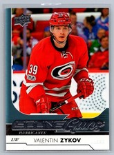 2017-18 Upper Deck #467 Valentin Zykov Carolina Hurricanes RC Rookie