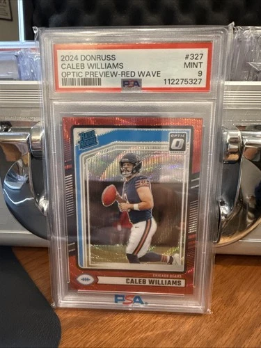 2024 Panini - Rated Rookie Caleb Williams #327 Optic Preview Red Wave Prizm (RC)