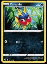 Pokemon TCG Carvanha 162/264 Fusion Strike (2 card minimum)