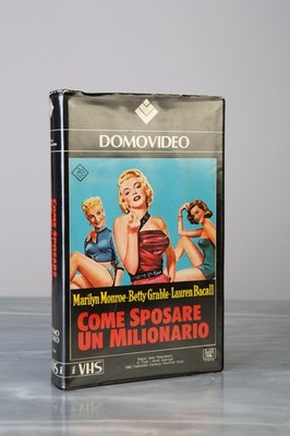 Wie man einen Millionär heiratet VHS Domovideo Vintage Film Marilyn Monroe PAL ITA