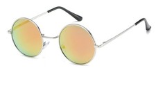 Polarized Sunglasses, Silver Frame, Multi Color Lens, Retro Style, NWTags