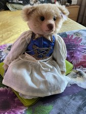 Steiff Bear Bavarian Milkmaid Has Box and Certificate Low Number