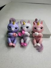 WowWee Fingerlings - Interactive Baby Unicorns - Working Lot of 3 Pink Purple W