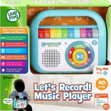Leap Frog Let's Record Music Player Songs Wireless Bluetooth toy NIB