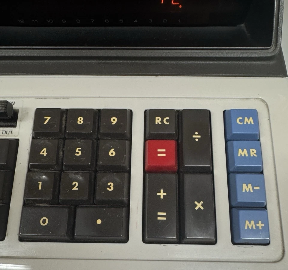 Vintage Sharp Compet 224V Electronic Calculator Desktop CS-224V Adding Machine - Image 4 of 4