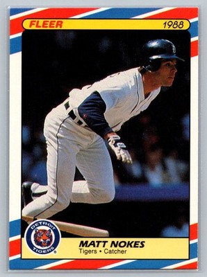 Matt Nokes 1988 FLEER BASEBALL SUPERSTARS Tigers #26