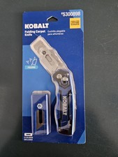 Kobaltblau Teppich 3/4 Zoll 11 Klingen klappbares Allzweckmesser - Neu in offener Box