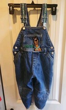Vintage 90s Scooby Doo Denim Overalls Size 3T Baby Cartoon Network