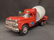 Marusan Tin Toy Car Concrete Mixer Truck Bulldog Ford F/S FEDEX