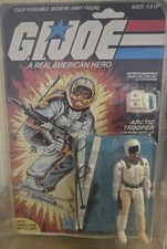 Rare 1984 Hasbro G.I Joe Cobra Snow Job  Arctic Trooper  34 Back Vintage MOC