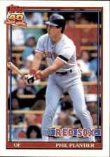 Phil Plantier 1990 Topps Rookie Card #474. rookie card picture