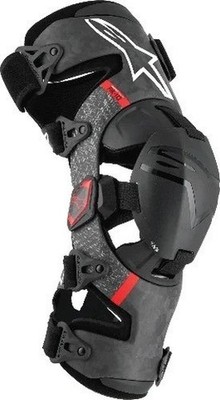 Alpinestars Supertech RK-10 Plasma Knieorthesen Schwarz/Rot