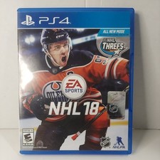 NHL 18 (Sony PlayStation 4, PS4 2017) CIB, Complete, VG