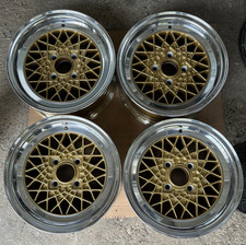 Bbs Mahle Ra 179 6x13 Wheels Rims Bmw E21 02 4x100 Et13 Kba 40179 Gold Polished