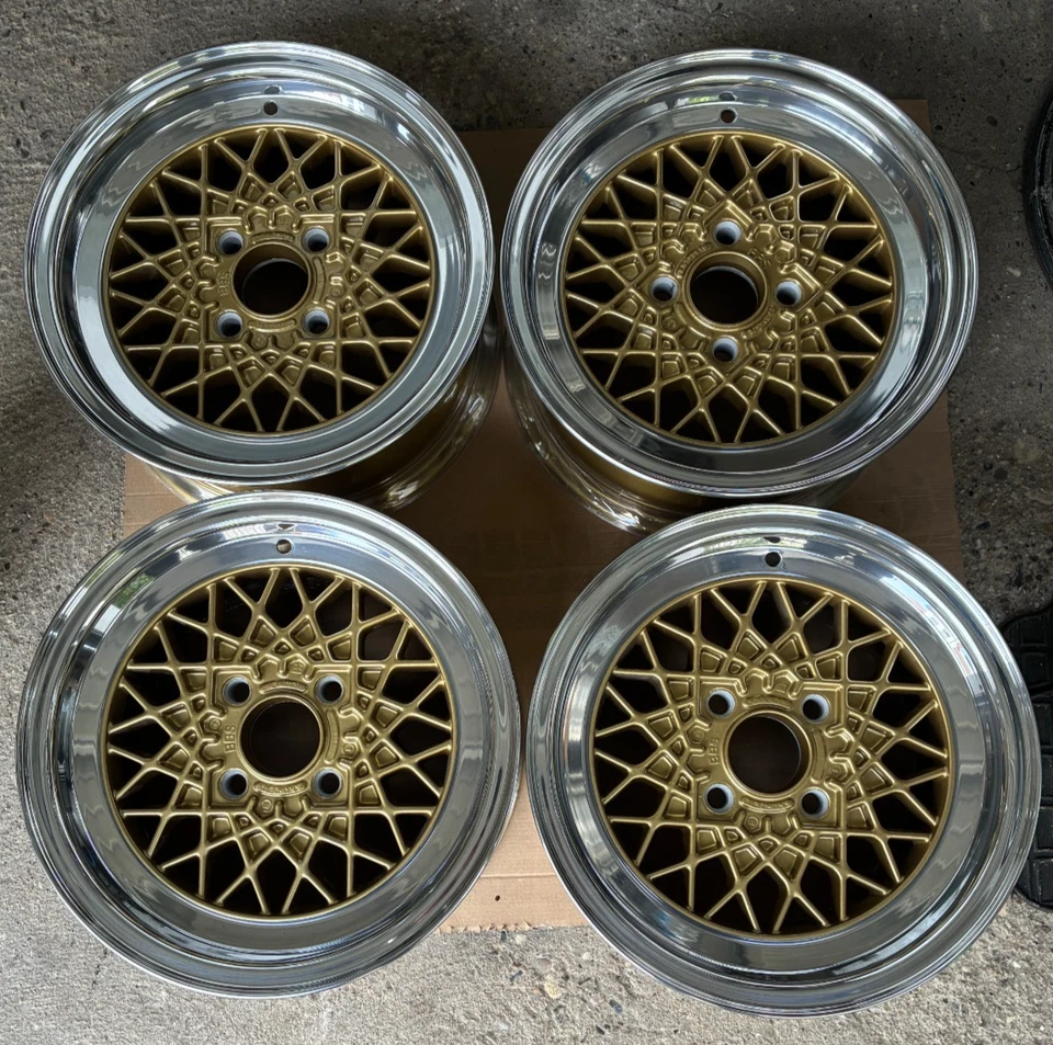 BBS Mahle RA 179 6x13 Wheels rims BMW E21 02 4x100 ET13 KBA 40179 Gold Polished - Bild 1 von 4