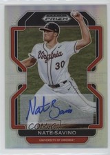 2022 Panini Prizm Draft Picks Silver Prizm Auto Nate Savino #PDP82 Auto 0su2