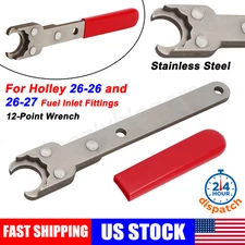 12-Point Wrench For Holley 26-26 and 26-27 Fuel Inlet Fittings w/ Line On/Off US