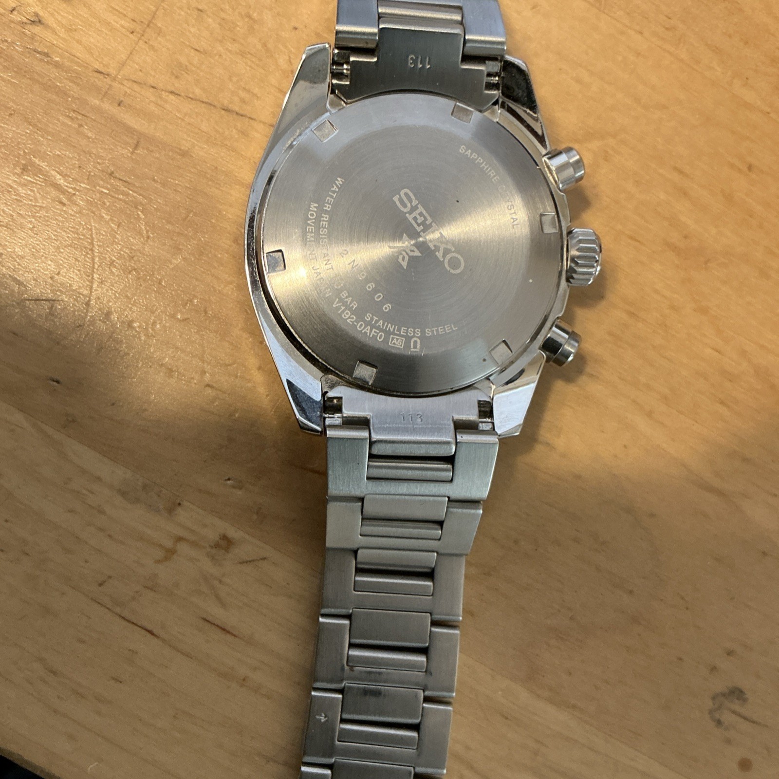 Seiko ssc813 Chronograph Quartz Stainless Steel Men's Wristwatch Box & Papers image 2