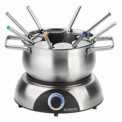 Bomann Fondue-Set FD 2248 CB Edelstahl, rostfrei (Ø 18,5 cm), 1,2 Liter, NEU