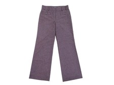 NEUF PANTALON CHANEL TWEED T38 BOUTONS LOGO CC VIOLET LAINE WOOL PANTS 3800€
