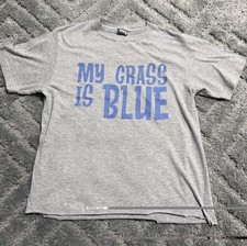 MY GRASS IS BLUE bluegrass skynyrd fan bass guitar banjo Womens SHIRT Medium