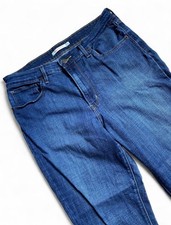 Levi's Women's Skinny Jeans Blue Denim Mid Rise Button Accents Slim Fit