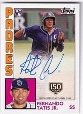 2019 Topps Update FERNANDO TATIS JR. 1984 35th Ann Rookie Auto 150th 139/150