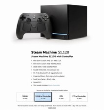 Steam Machine 512GB with Controller Valve PC PRE-ORDER - INTERNATIONAL SHIPPING
