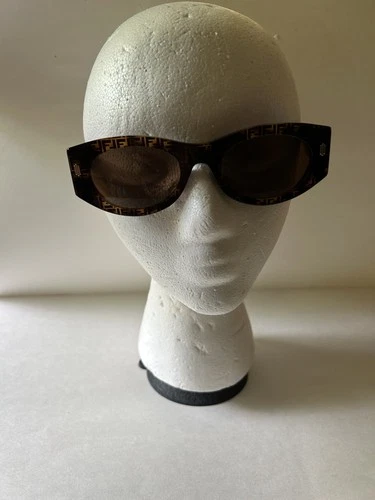 Fendi Sunglasses FE401251 Logo Brown Havana 52-21-145 New Authentic Italy