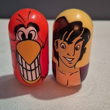 Disney/Kellogg Wobbler Beanz-Set of 2-Aladdin  Lago-Wear/Read 
