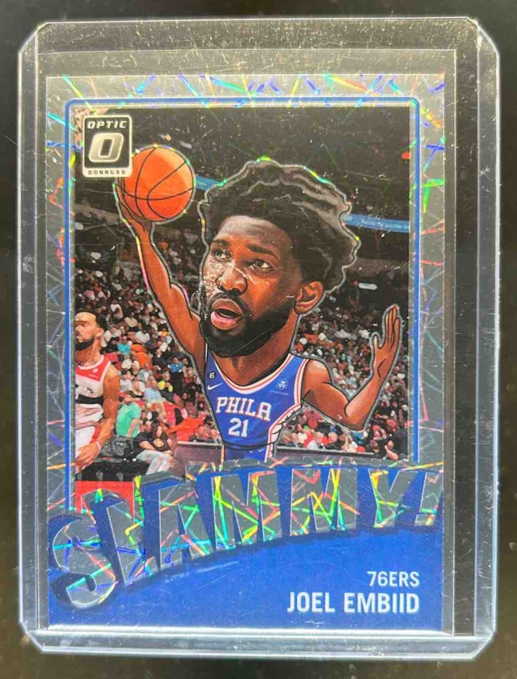 2023-24 Donruss Optic Joel Embiid Slammy! #1 76ers