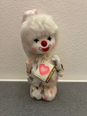 Vintage Harlekin Clown Puppe Spieluhr von Poter in OVP von 1986 - Bild 1 von 3