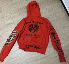 Ed Hardy Red Hoodies Sweatshirts for Men for Sale