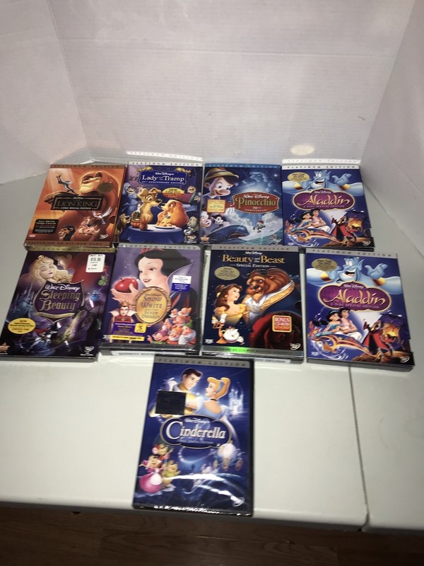 New Disney PLATINUM EDITION Complete Lot Of  9 Movie DVD  Sealed 2001-2009