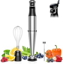  Immersion Blender Handheld 1200W Corded Stick Blender for Kitchen, Trigger Spee