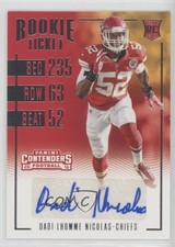 2016 Panini Contenders Rookie Ticket Dadi Lhomme Nicolas #257 Auto 0r6j