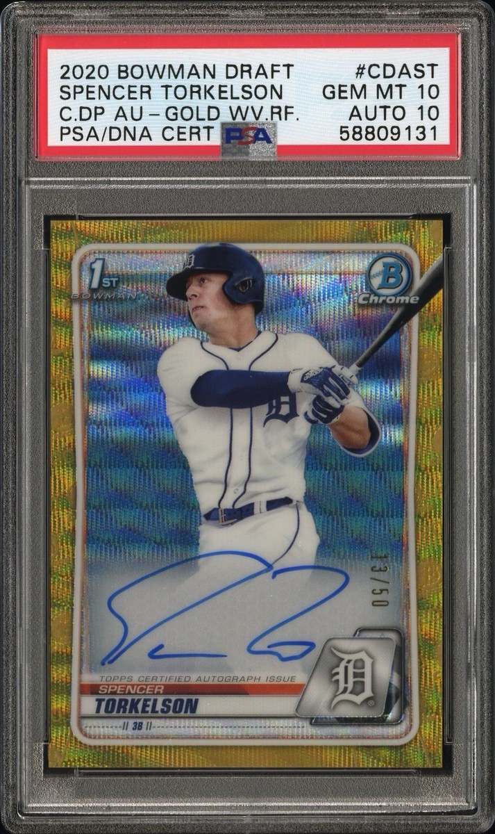 その他 2020 bowman spencer torkelson PSA10 Spencer Torkelson 2020 Bowman Draft Chrome 20 in '20 Rookie