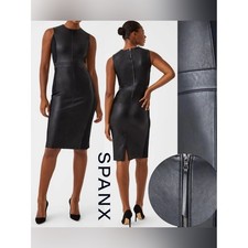 SPANX Combo Leather Like LuxeSheath Black NWT 2X