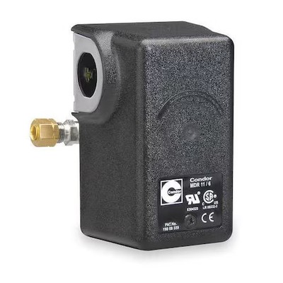 Condor Usa 11Kaxe Pressure Switch, Standard, Dpst, 1 Ports, 1/4'' Fnpt, 40 To