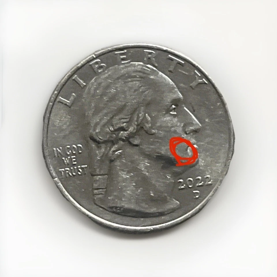 2022 Dr. Sally Ride Quarter errors "IN COD" 🐟 3 Suit Dots, Drooling, Tags Faded - Image 2 of 2