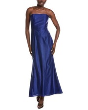 Rene Ruiz Strapless Tea Length Midi Dress Women's